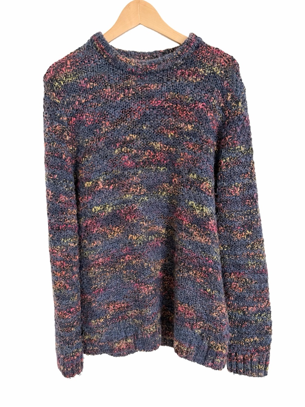 FOLK The Mixed Yarn Multicolored Pullover Crew - EUC, Medium